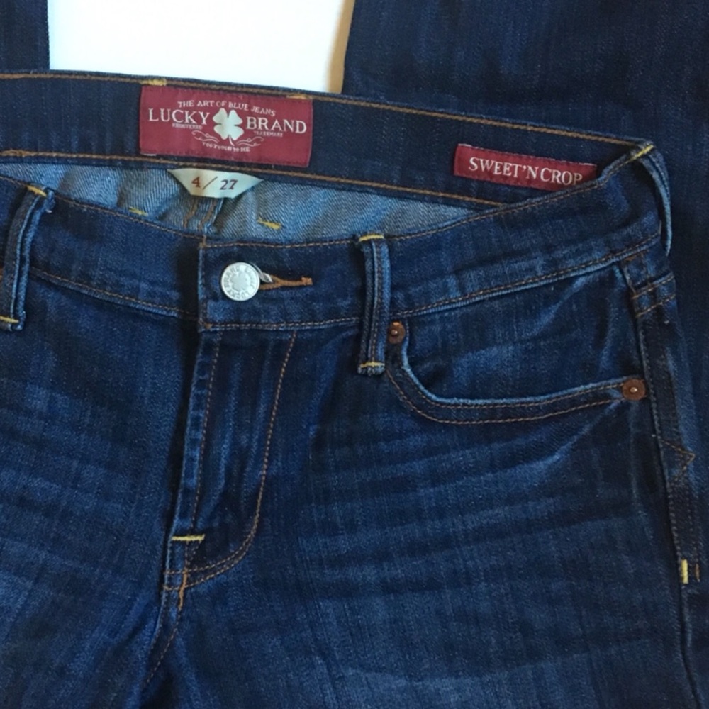 Lucky Brand 🍀 Sweet N’ Crop Blue Jeans